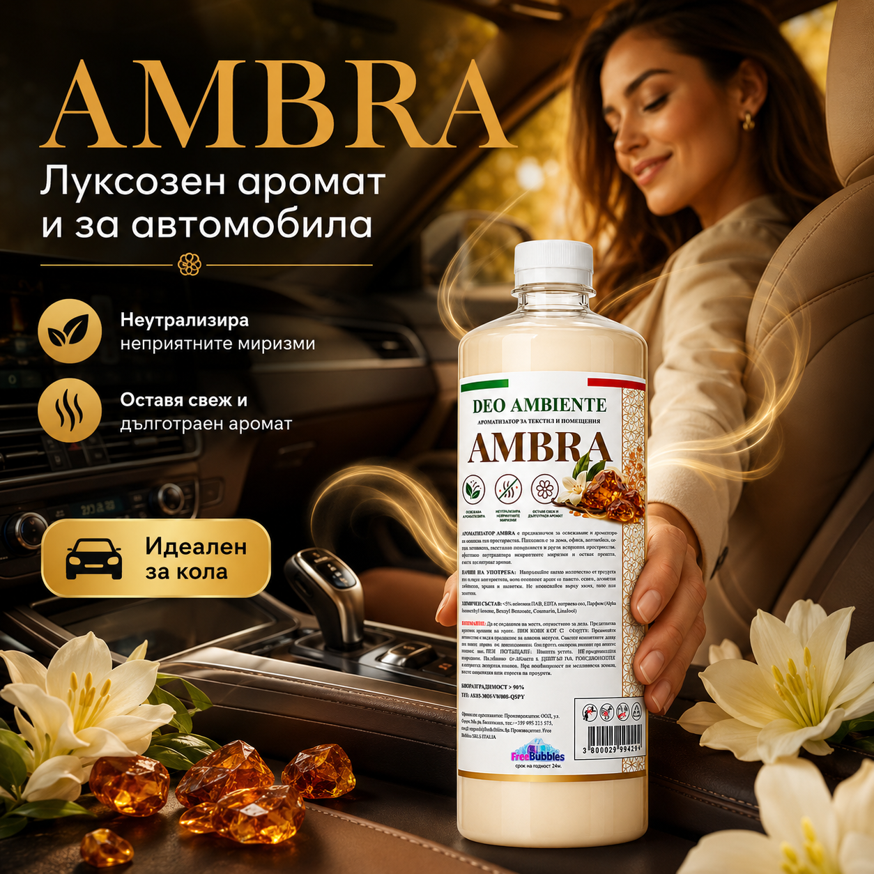 Ароматизатор за текстил и помещения - Ambra