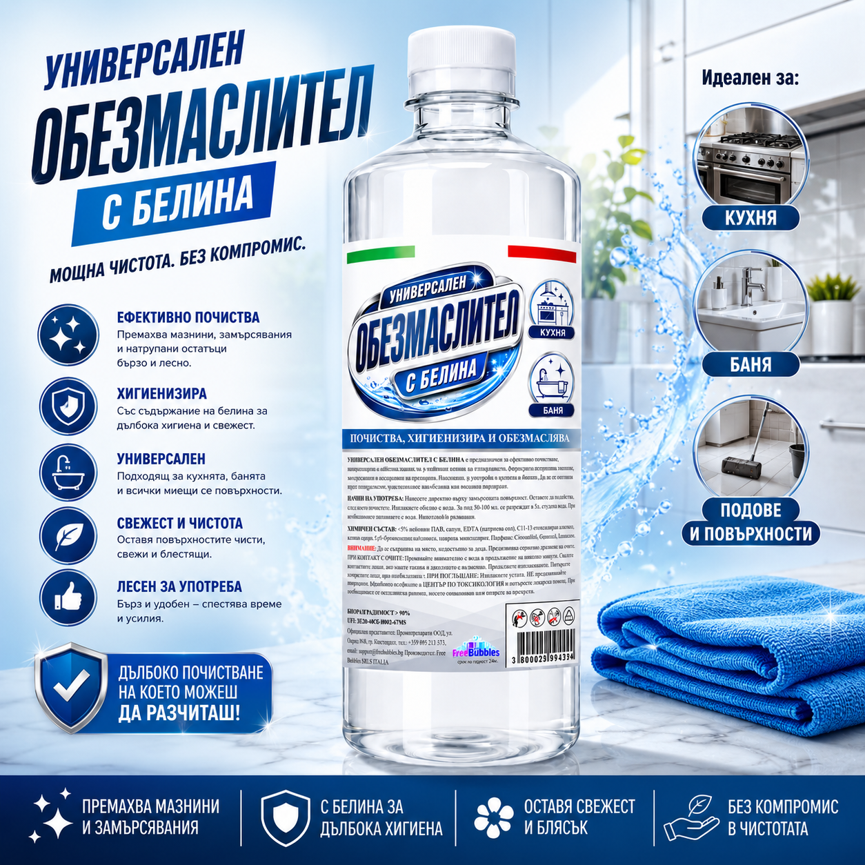 Универсален обезмаслител с белина