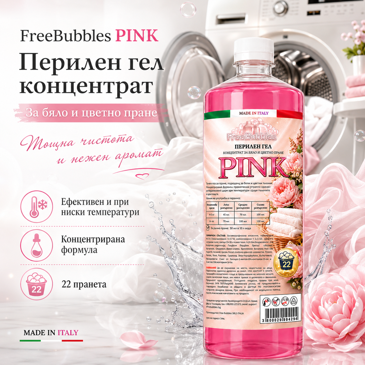 Pink - Перилен гел концентрат
