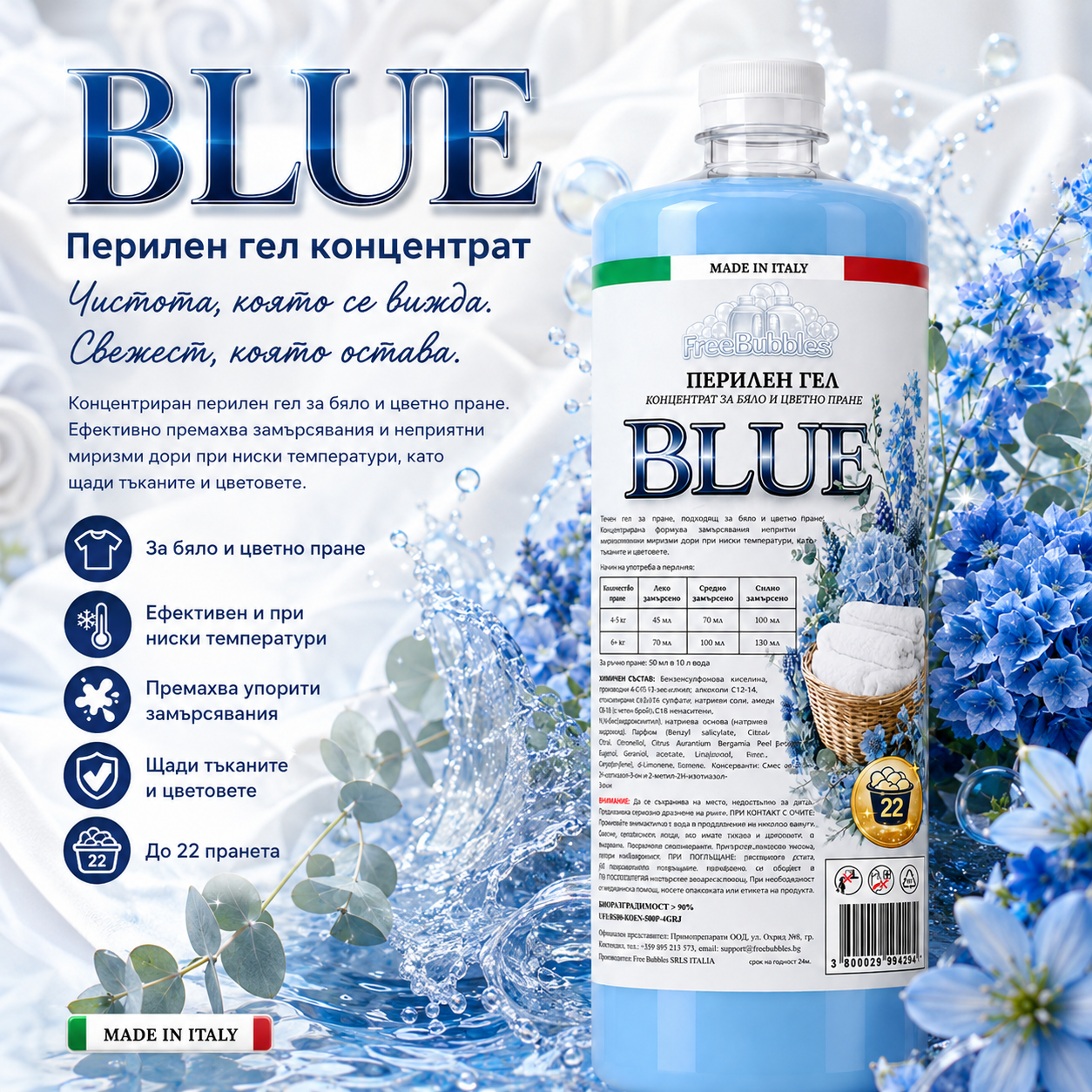 Blue - Перилен гел концентрат