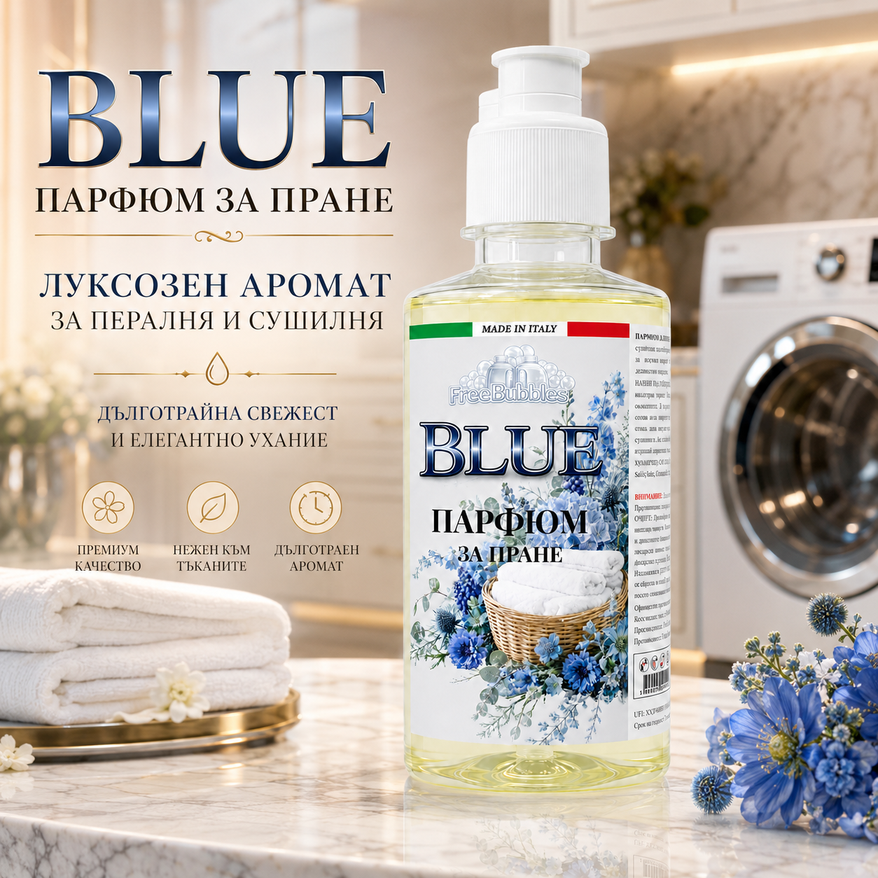 Blue - Парфюм за пране концентрат
