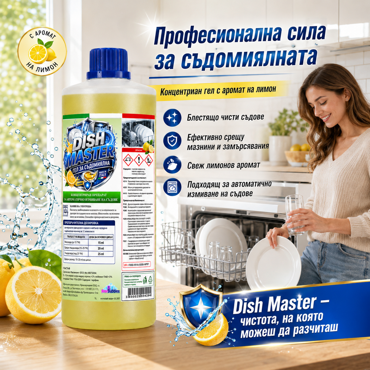 Гел за съдомиялна – Dish Master