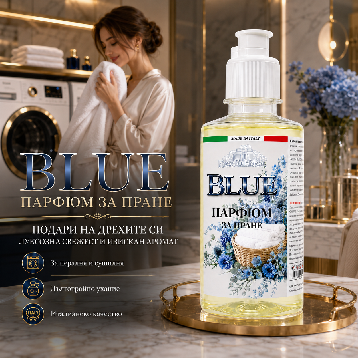 Blue - Парфюм за пране концентрат