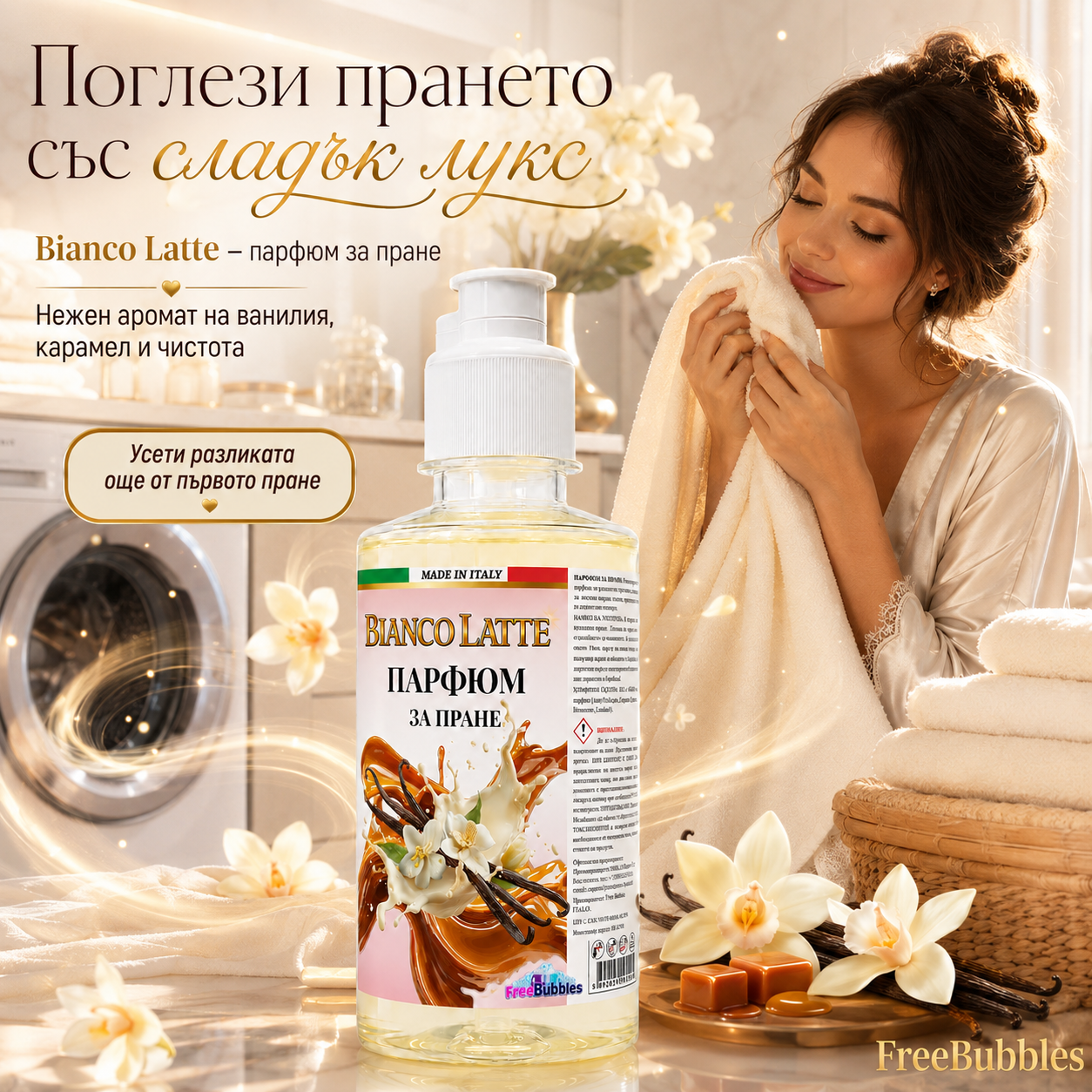 Bianco Latte - Парфюм за пране концентрат