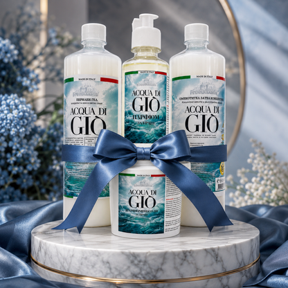 Acqua di Gio комплект за пране – перилен гел, омекотител, парфюм и соли