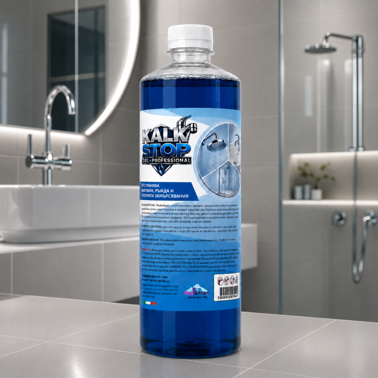 Препарат против варовик Kalk Stop Gel Professional - за блестяща баня