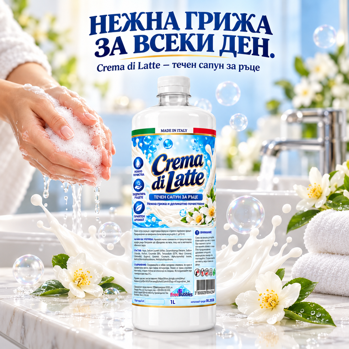 Течен сапун Crema di Latte