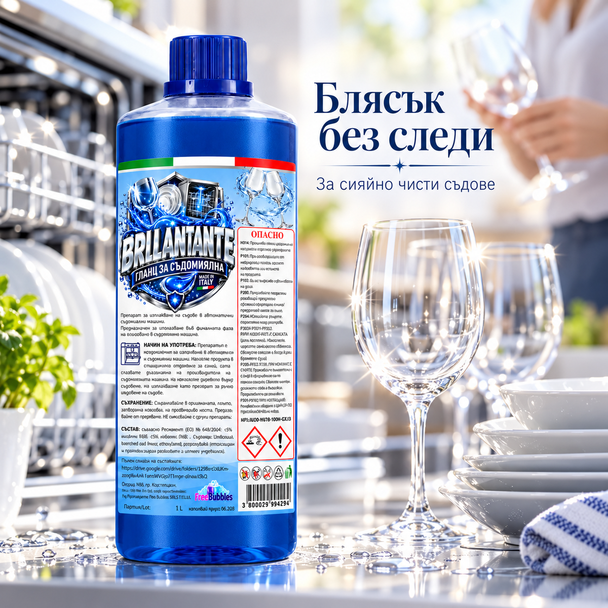 Гланц за съдомиялна – Brillantante