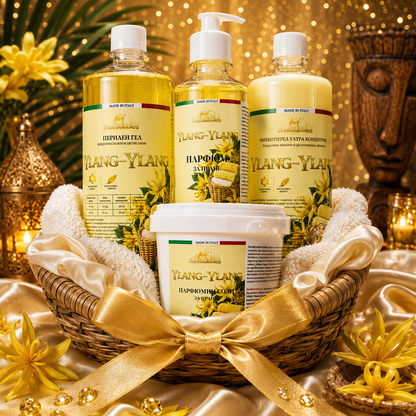 Ylang-Ylang комплект за пране – перилен гел, омекотител, парфюм и соли