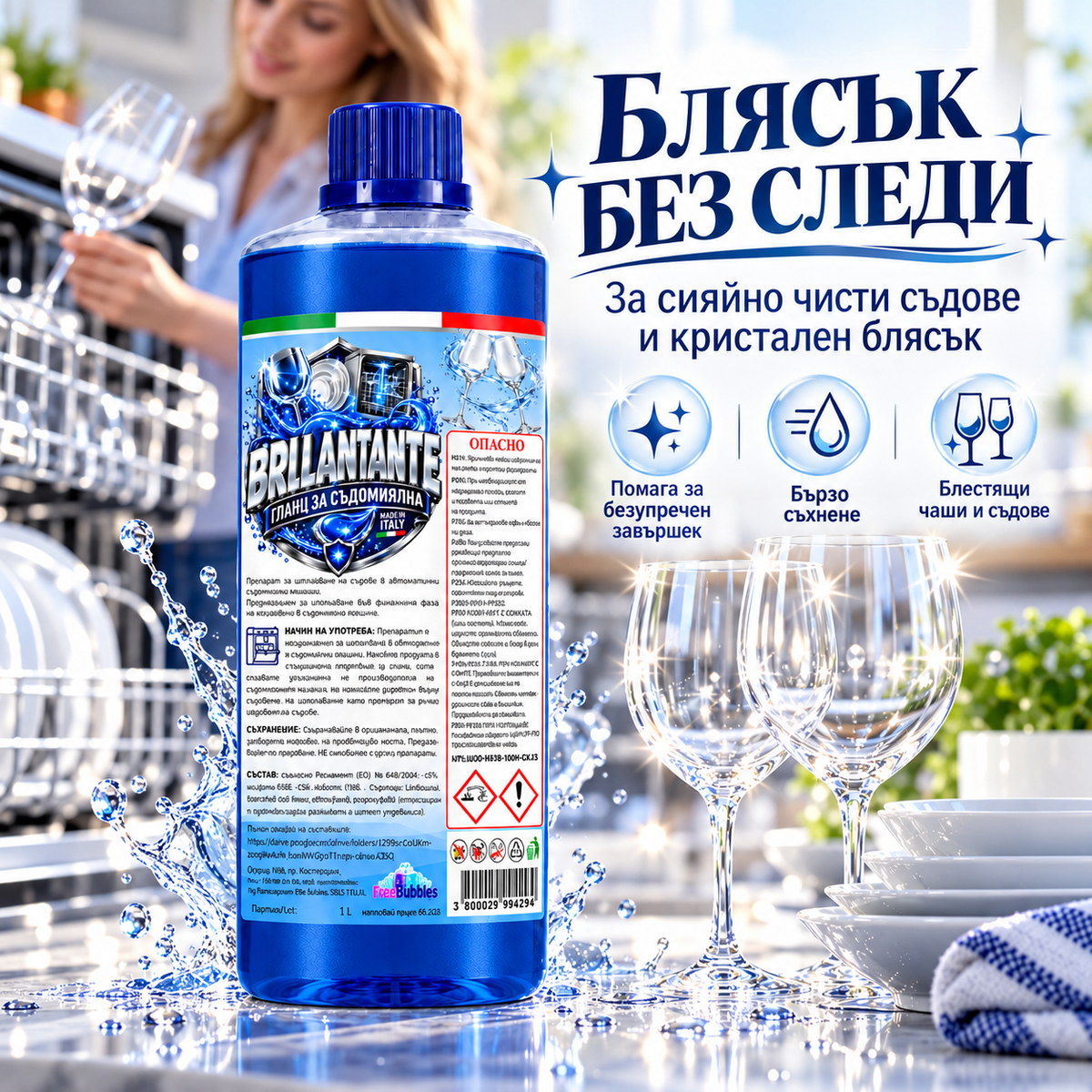 Гланц за съдомиялна – Brillantante