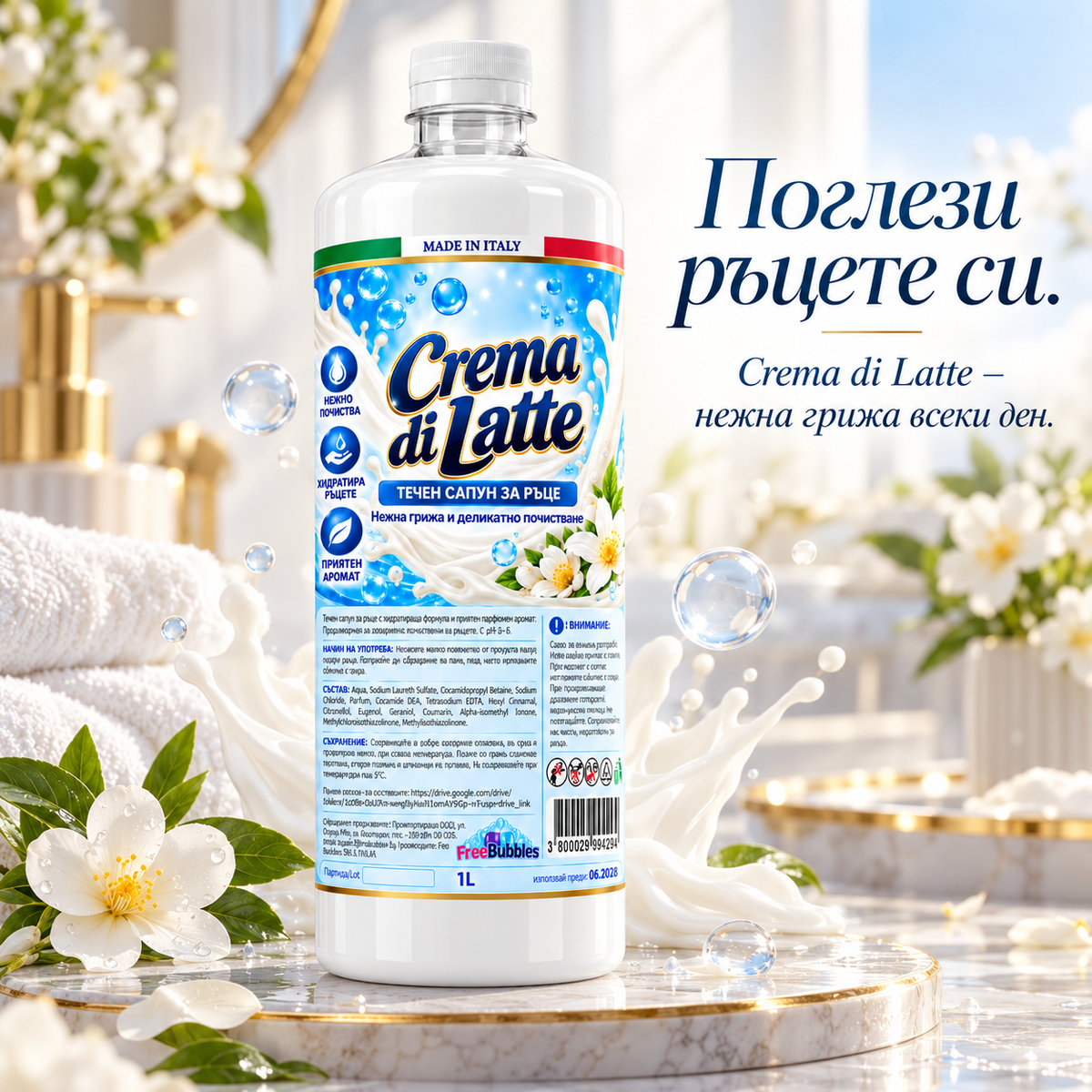 Течен сапун Crema di Latte