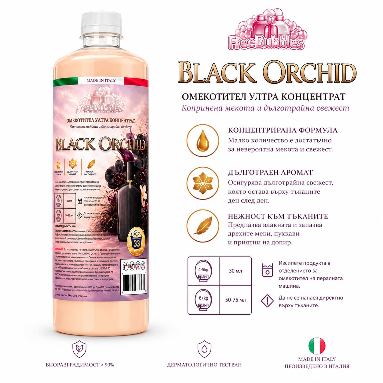 Black Orchid - Омекотител ултра концентрат