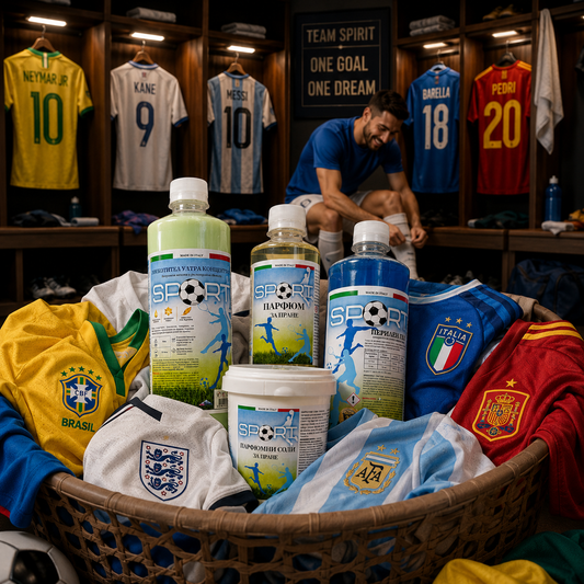 Sport комплект за пране – перилен гел, омекотител, парфюм и соли