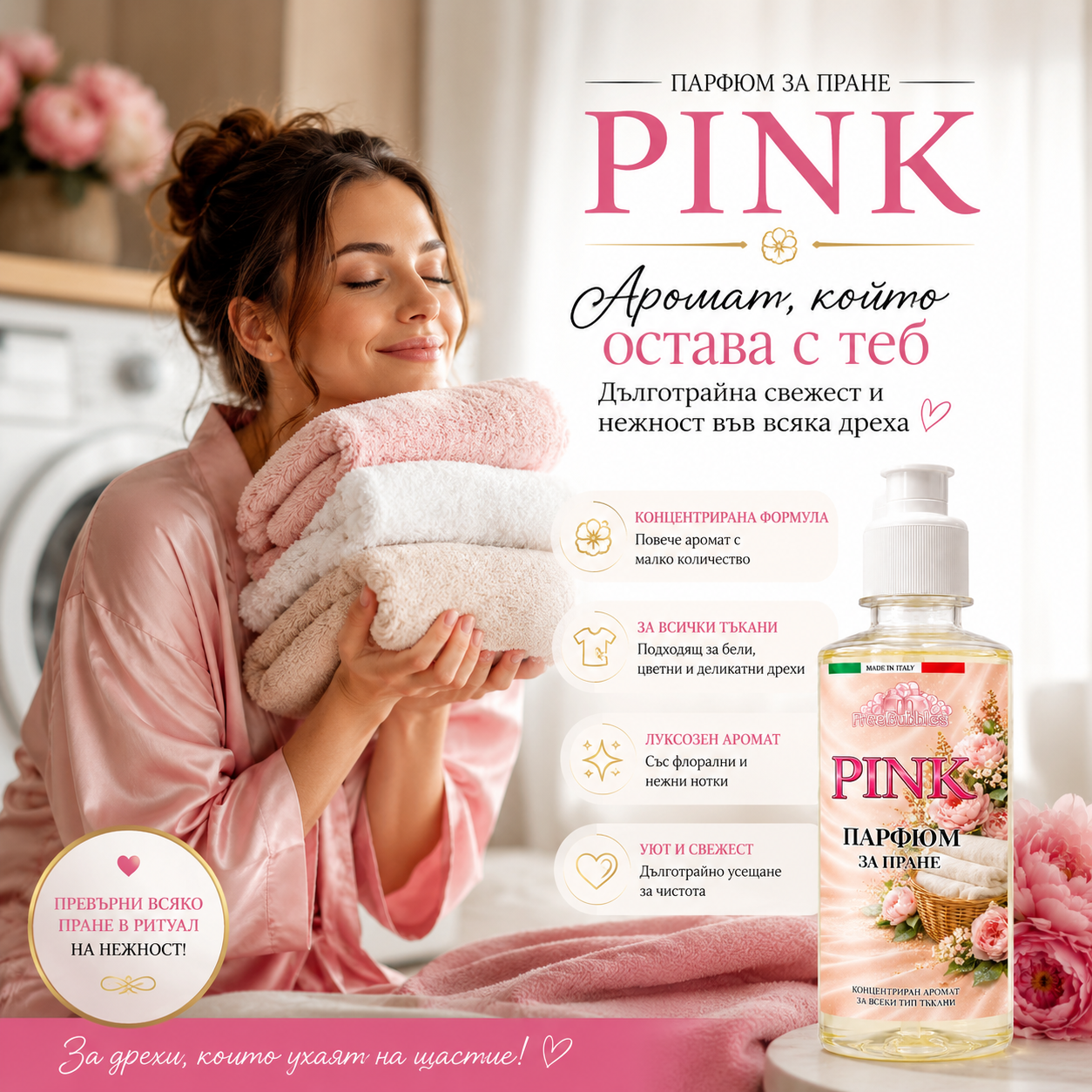 Pink - Парфюм за пране концентрат